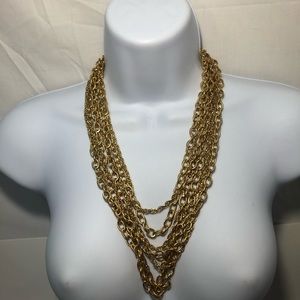 Chunky Gold Tone Chain Necklace✨